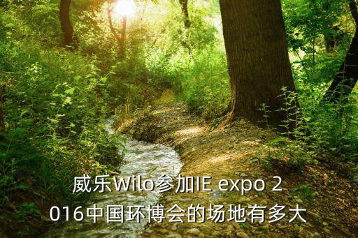 威樂Wilo參加IE expo 2016中國環博會的場地有多大