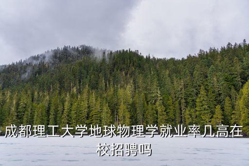 成都理工大學地球物理學就業率幾高在校招騁嗎