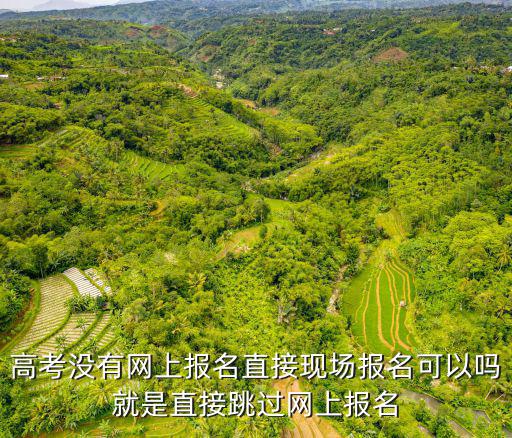 高考沒有網(wǎng)上報名直接現(xiàn)場報名可以嗎就是直接跳過網(wǎng)上報名