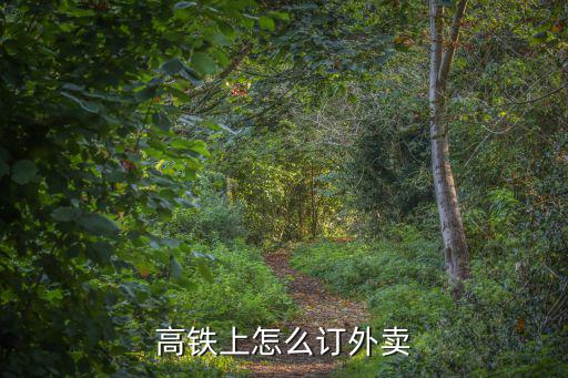 高鐵上怎么訂外賣