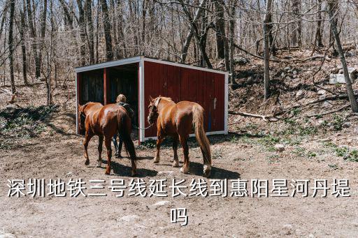 深圳地鐵三號線延長線到惠陽星河丹堤嗎