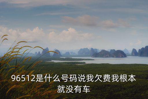 96512是什么號(hào)碼說(shuō)我欠費(fèi)我根本就沒(méi)有車(chē)