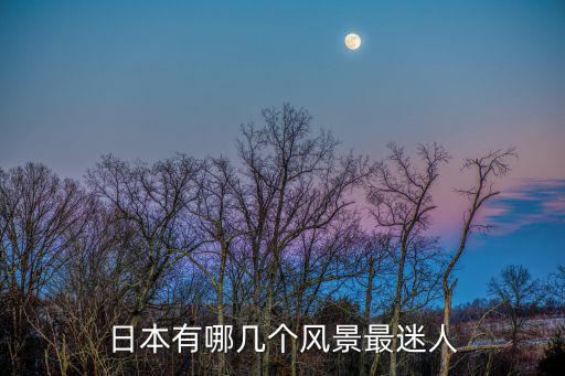 日本有哪幾個風景最迷人
