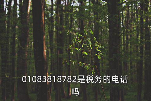 01083818782是稅務的電話嗎