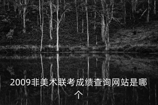 2009非美術聯考成績查詢網站是哪個