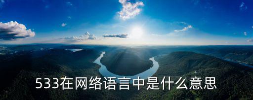 533在網絡語言中是什么意思