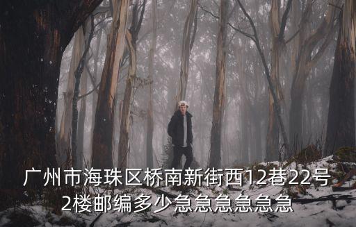 廣州市海珠區(qū)橋南新街西12巷22號(hào)2樓郵編多少急急急急急急