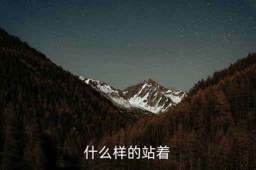 什么地站，什么樣的站著