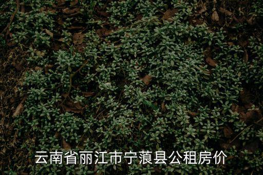 公租房價格，云南省麗江市寧蒗縣公租房價