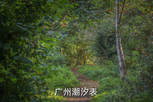 廣州潮汐表