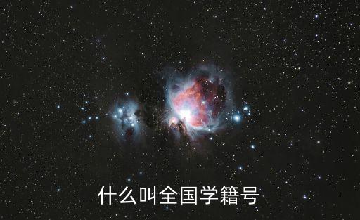 什么叫全國(guó)學(xué)籍號(hào)