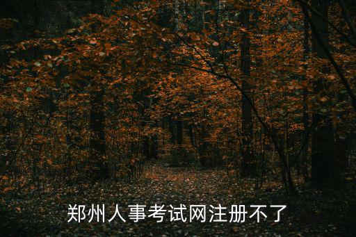 鄭州人事考試網注冊不了