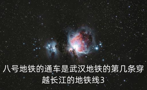 8號地鐵，武漢八號地鐵線路圖