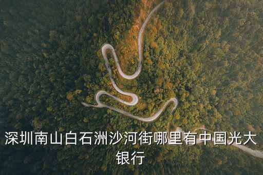 深圳南山白石洲沙河街哪里有中國(guó)光大銀行