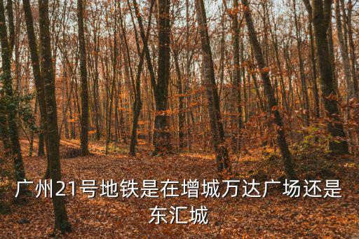 廣州21號地鐵是在增城萬達廣場還是東匯城