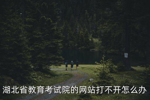 湖北省教育考試院的網站打不開怎么辦