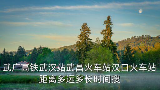 武廣高鐵武漢站武昌火車站漢口火車站距離多遠多長時間搜