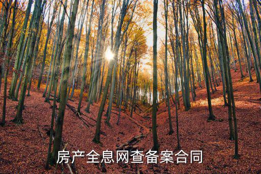 房產全息網查備案合同