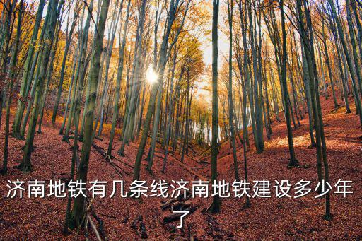 濟(jì)南地鐵有幾條線濟(jì)南地鐵建設(shè)多少年了