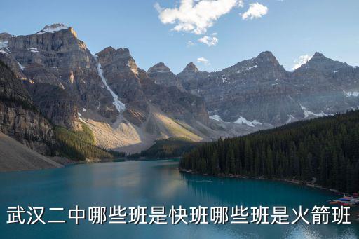 武漢市第二中學(xué)，武漢二中哪些班是快班哪些班是火箭班