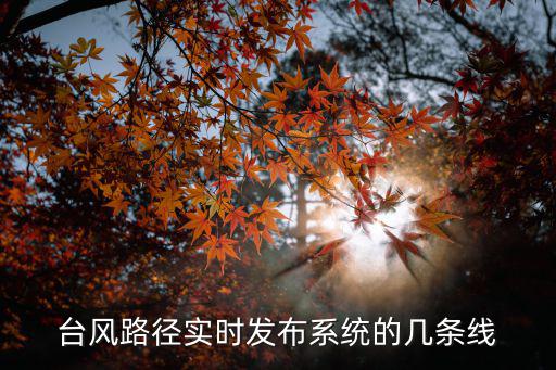 臺風路徑實時發布系統的幾條線