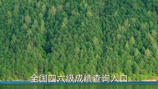 全國四六級成績查詢入口
