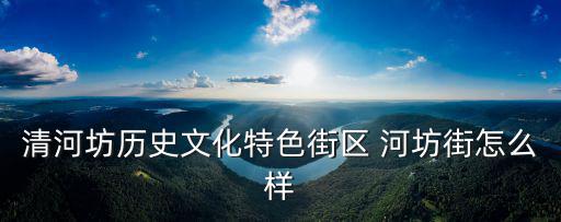 清河坊歷史文化特色街區(qū) 河坊街怎么樣