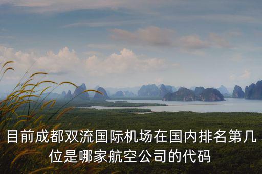 成都雙流國際機場，目前成都雙流國際機場在國內排名第幾位是哪家航空公司的代碼