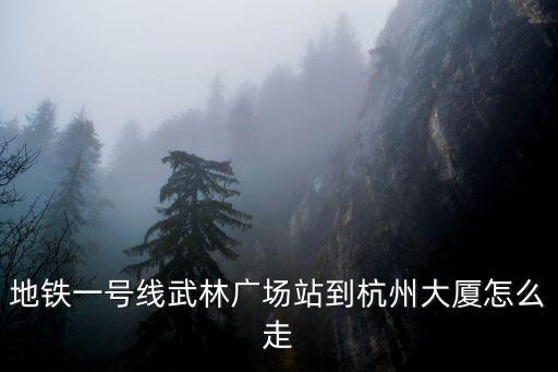 武林廣場站，地鐵一號線武林廣場站到杭州大廈怎么走