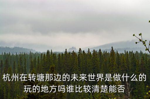 杭州未來世界公園，杭州未來世界游樂公園于2007年1月1日休園公園籌備二次開發(fā)現(xiàn)