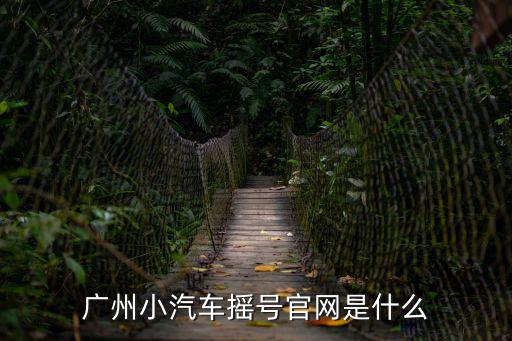 廣州小汽車搖號官網是什么