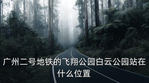 飛翔公園，金融高新區到廣州飛翔公園怎樣搭地鐵