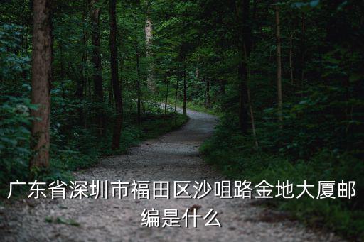 廣東省深圳市福田區沙咀路金地大廈郵編是什么