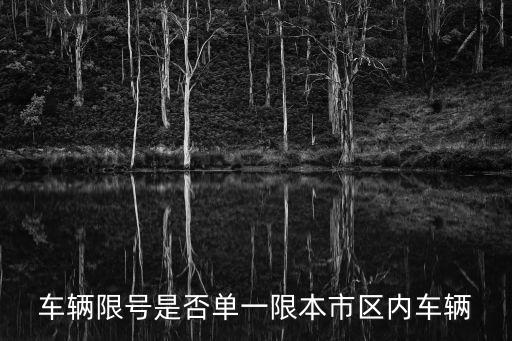 車輛限號，車輛限號是否單一限本市區(qū)內(nèi)車輛