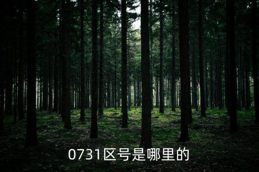 0731區號是哪里的