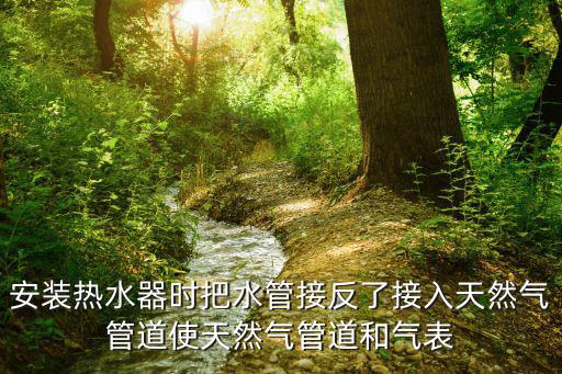 安裝熱水器時把水管接反了接入天然氣管道使天然氣管道和氣表