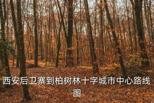 西安后衛寨到柏樹林十字城市中心路線圖