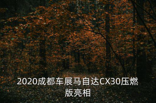 2020成都車展馬自達CX30壓燃版亮相