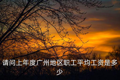 請(qǐng)問上年度廣州地區(qū)職工平均工資是多少