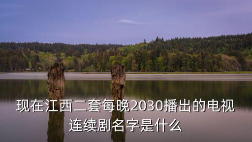 現在江西二套每晚2030播出的電視連續劇名字是什么
