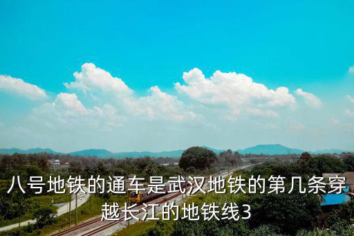 八號地鐵的通車是武漢地鐵的第幾條穿越長江的地鐵線3