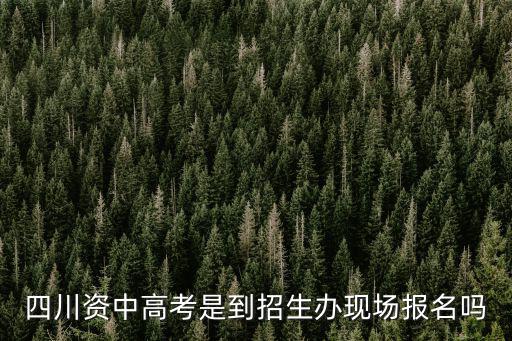 四川資中高考是到招生辦現(xiàn)場報名嗎