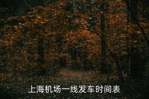 上海機場一線發車時間表