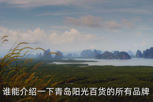 誰能介紹一下青島陽光百貨的所有品牌