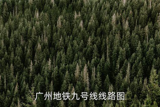 廣州地鐵九號線線路圖