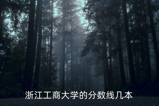 浙江工商大學分數線，浙江工商大學的分數線幾本