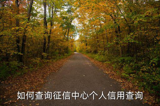 個人征信查詢中心，個人征信查詢網上查詢方法 個人信用報告怎么查