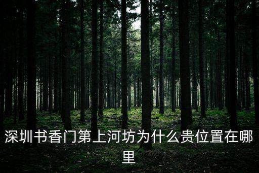 深圳書香門第上河坊為什么貴位置在哪里