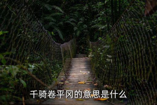 千騎卷平岡的意思是什么
