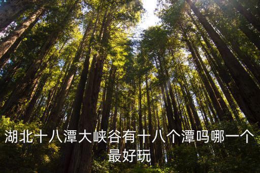 湖北十八潭大峽谷有十八個潭嗎哪一個最好玩